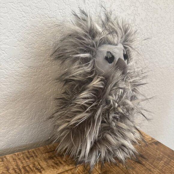 Jellycat London Owl Plush Gloria Grey Sparkle Glitter Stuffed Animal Retired - Picture 5 of 10
